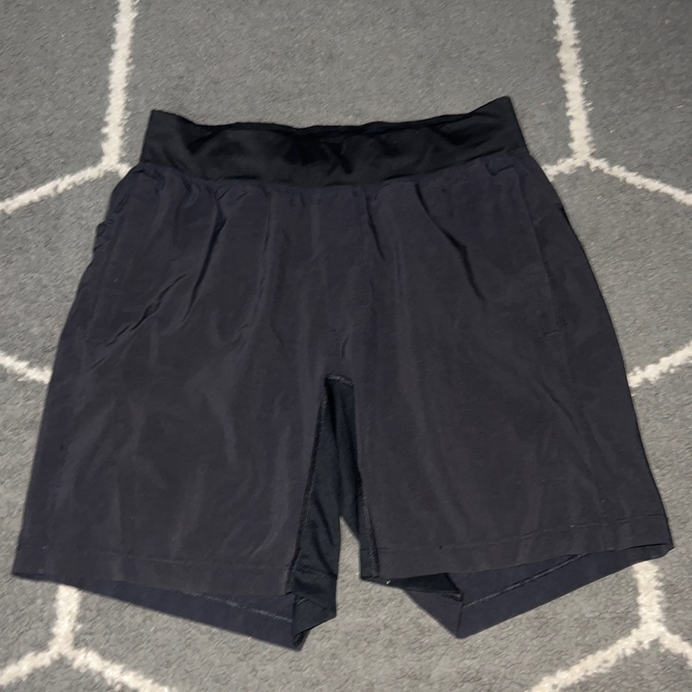 Lululemon Men’s T.H.E Linerless Black 7” Shorts Size Medium
